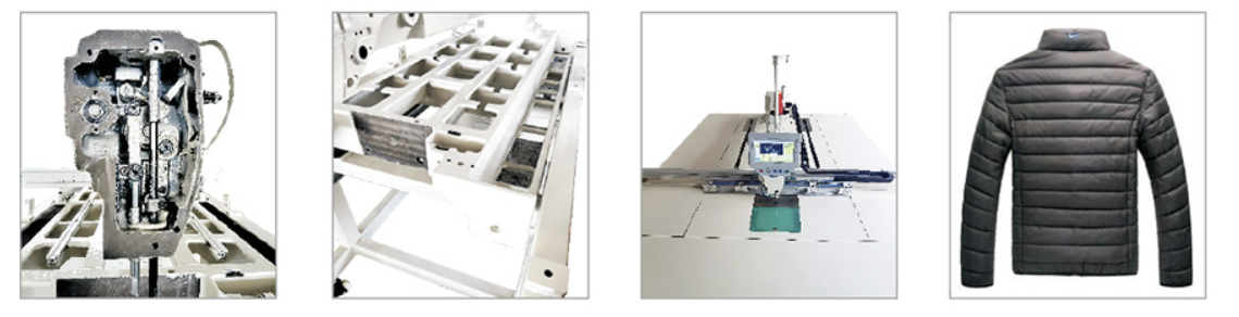 SF-13090T — Take-up mechanism, machine base, table and garment illustration