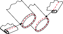 SF-5022-S/L — Trouser-bottom operation diagram