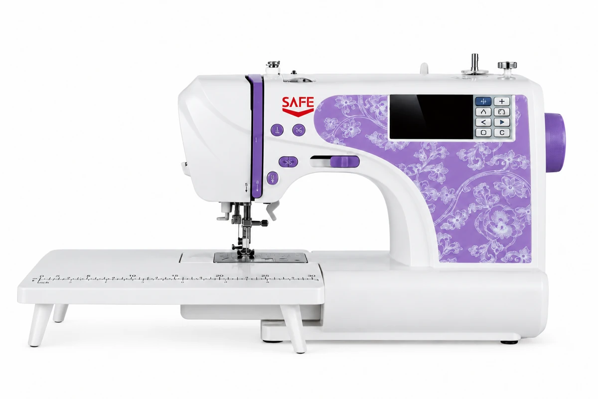 SAFE 1500 sewing & embroidery machine in sewing mode