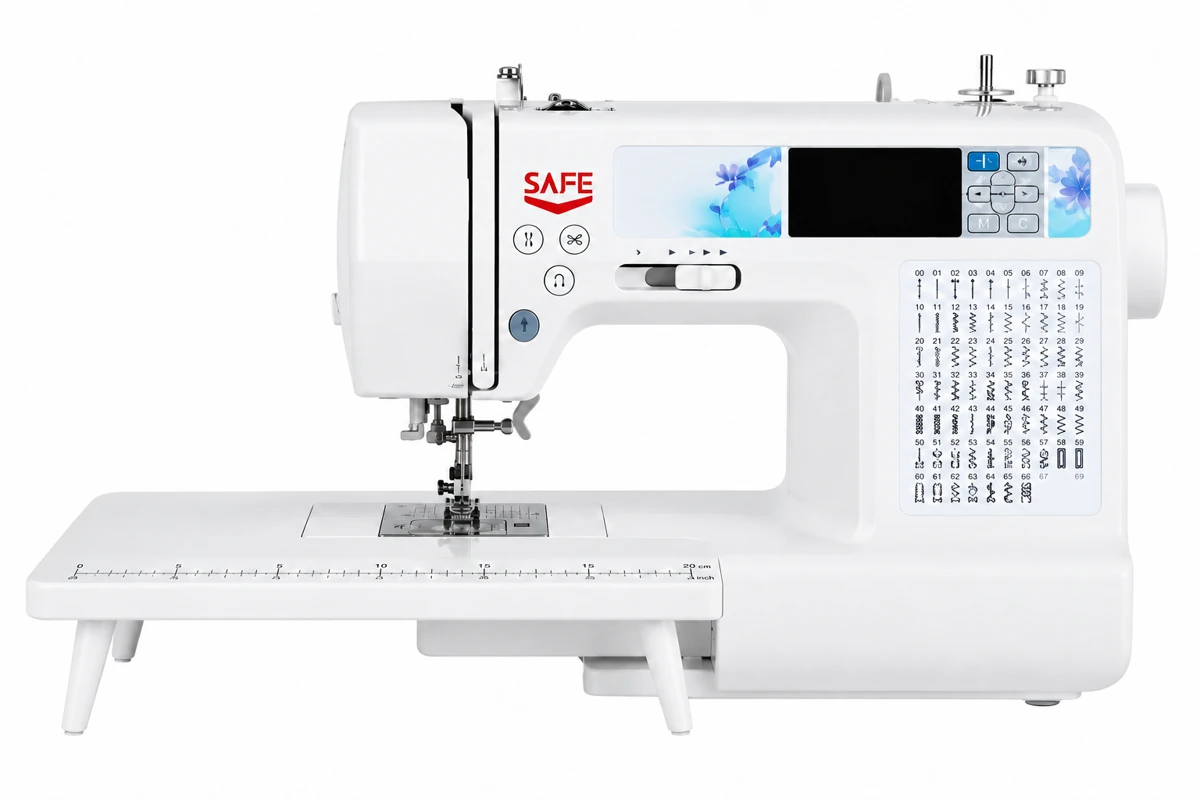 SAFE 890 sewing & embroidery machine in sewing mode