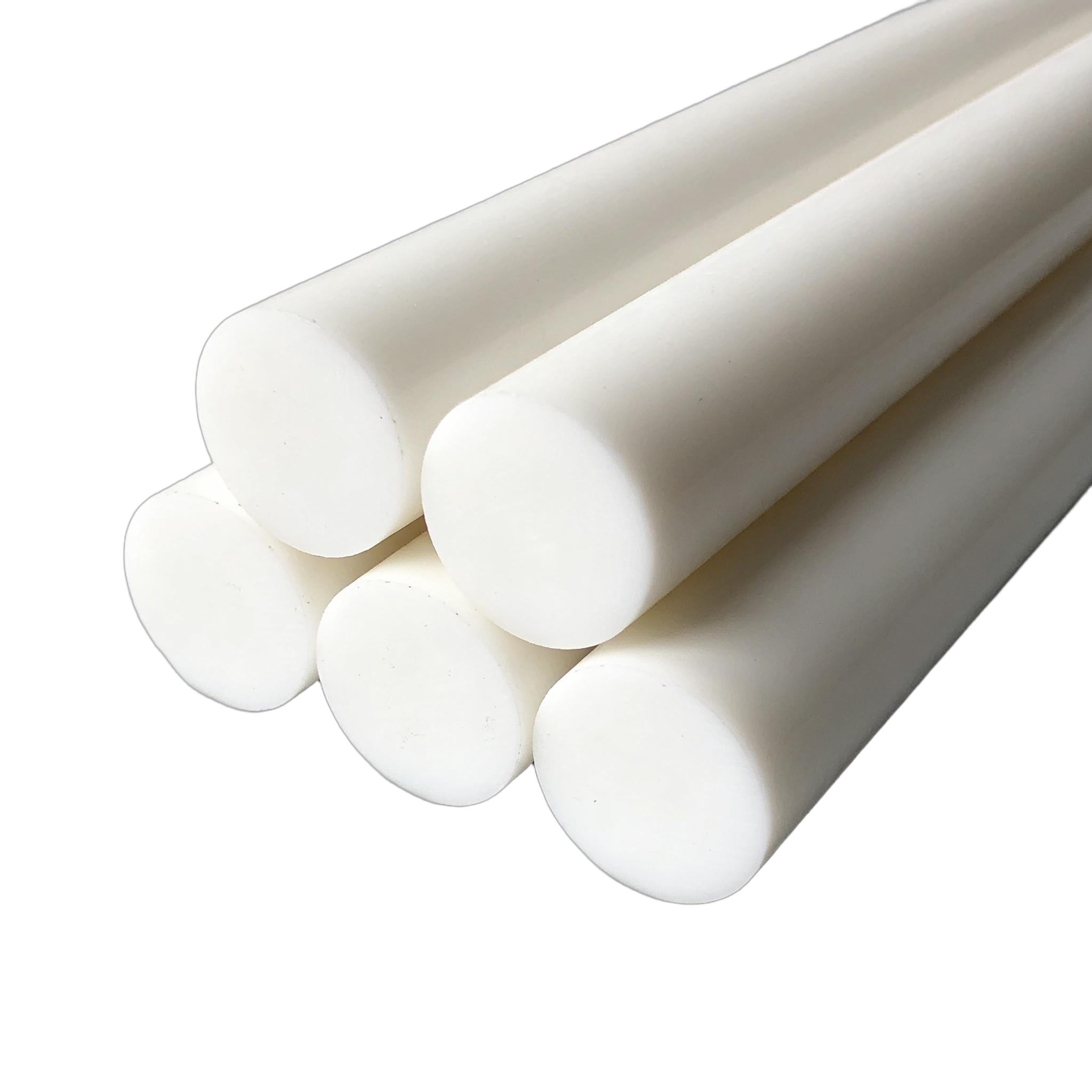 White PTFE rods shown in the Million catalogue
