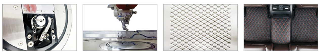 SF-13090S rotary-hook and sewing details with quilted upholstery examples