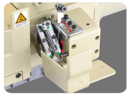 Front-mounted looper-thread take-up on the SAFE SF-787T-UT
