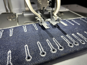 Eyelet buttonhole sewing shown for the SAFE SF-9820 series