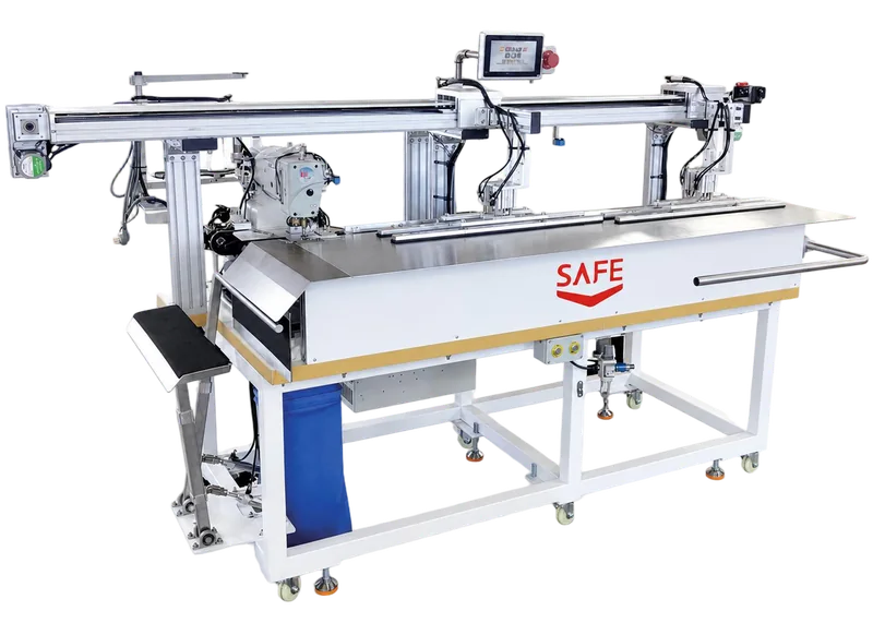 SAFE SF-07C-FS-A Automatic Open-Panel Bottom and Sleeve Hemmer — catalogue machine image