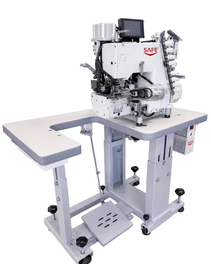 SAFE SF-1104SPU Automatic Needle-Feed Waistband Sewing Machine — catalogue machine image