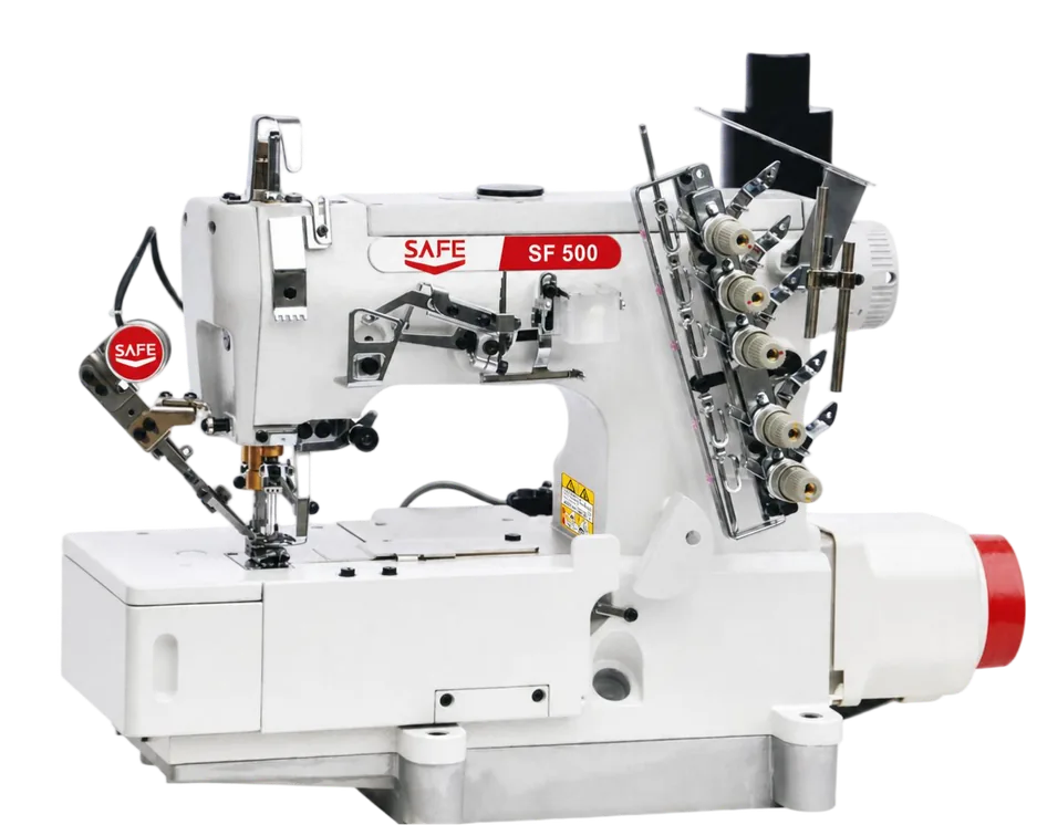 SAFE SF-500-01CB/EUT/DD Direct-Drive Flat-Bed Interlock Machine — catalogue machine image