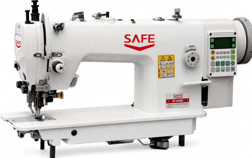 SAFE SF-0358-D3 top and bottom feed sewing machine with knife