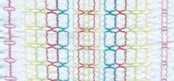 SF-1302-4W — Catalogue stitch illustration showing an elastic decorative effect; not a production test result.