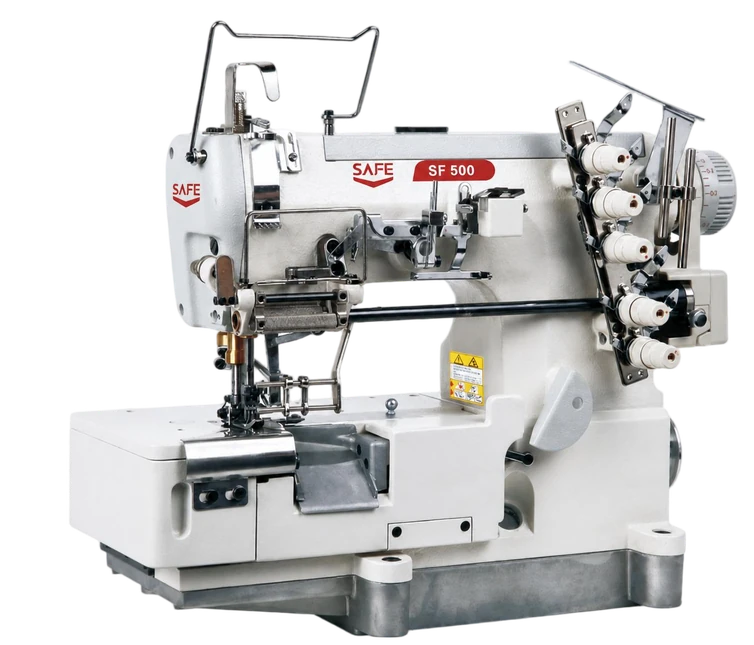 SAFE SF-500-05CB/FT/DD lace and elastic attaching coverstitch machine