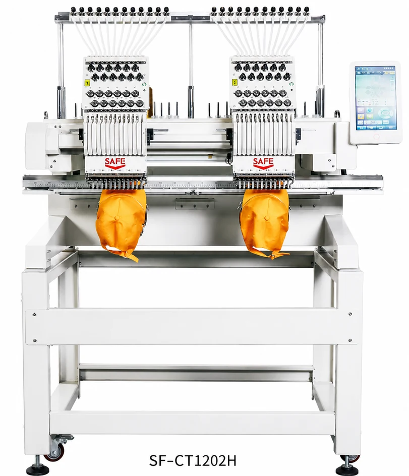 SAFE SF-CT1202H two head cap and garment embroidery machine
