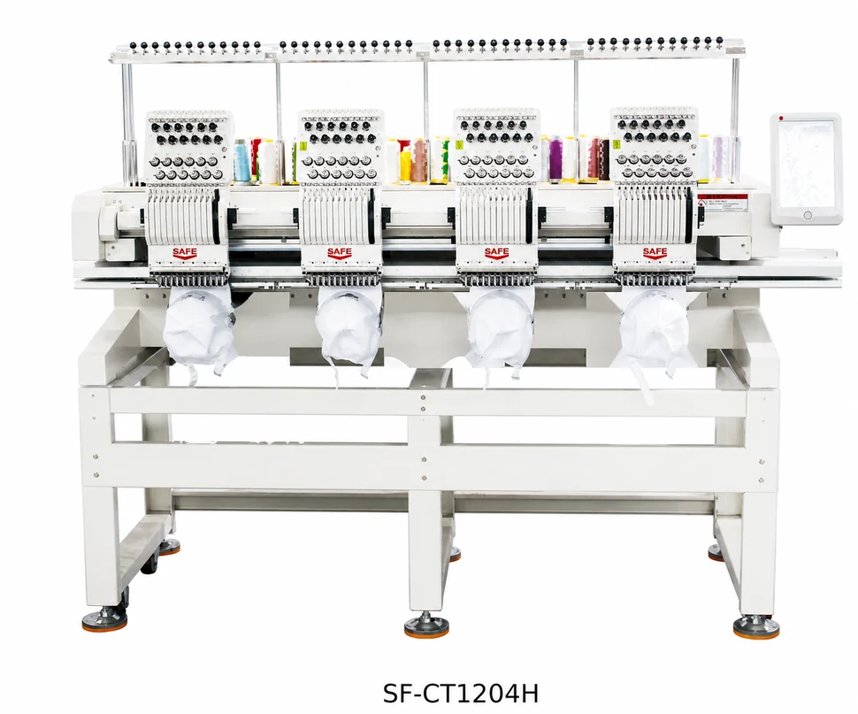 SAFE SF-CT1204H four head cap and garment embroidery machine